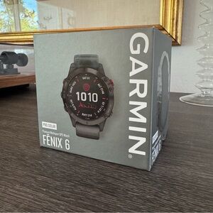Garmin Fenix 6 Pro Solar in Black and Red
